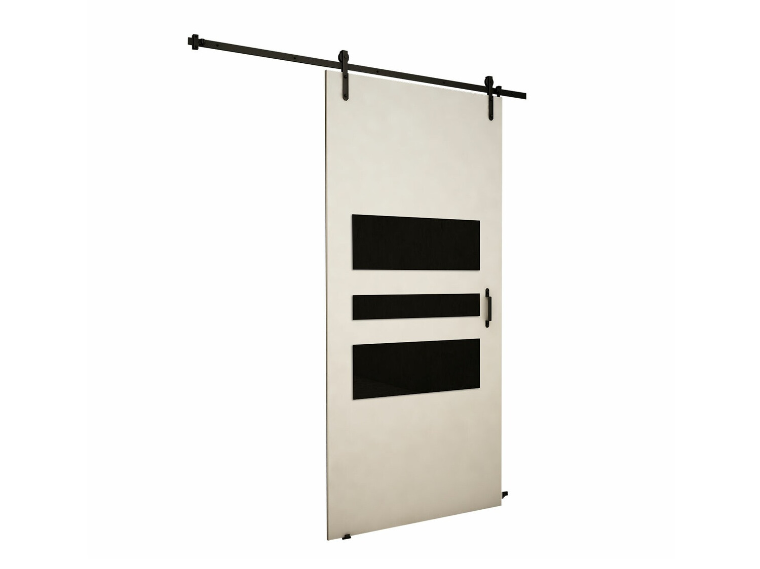 Puerta corredera Dover 164 (Blanco + Negro)