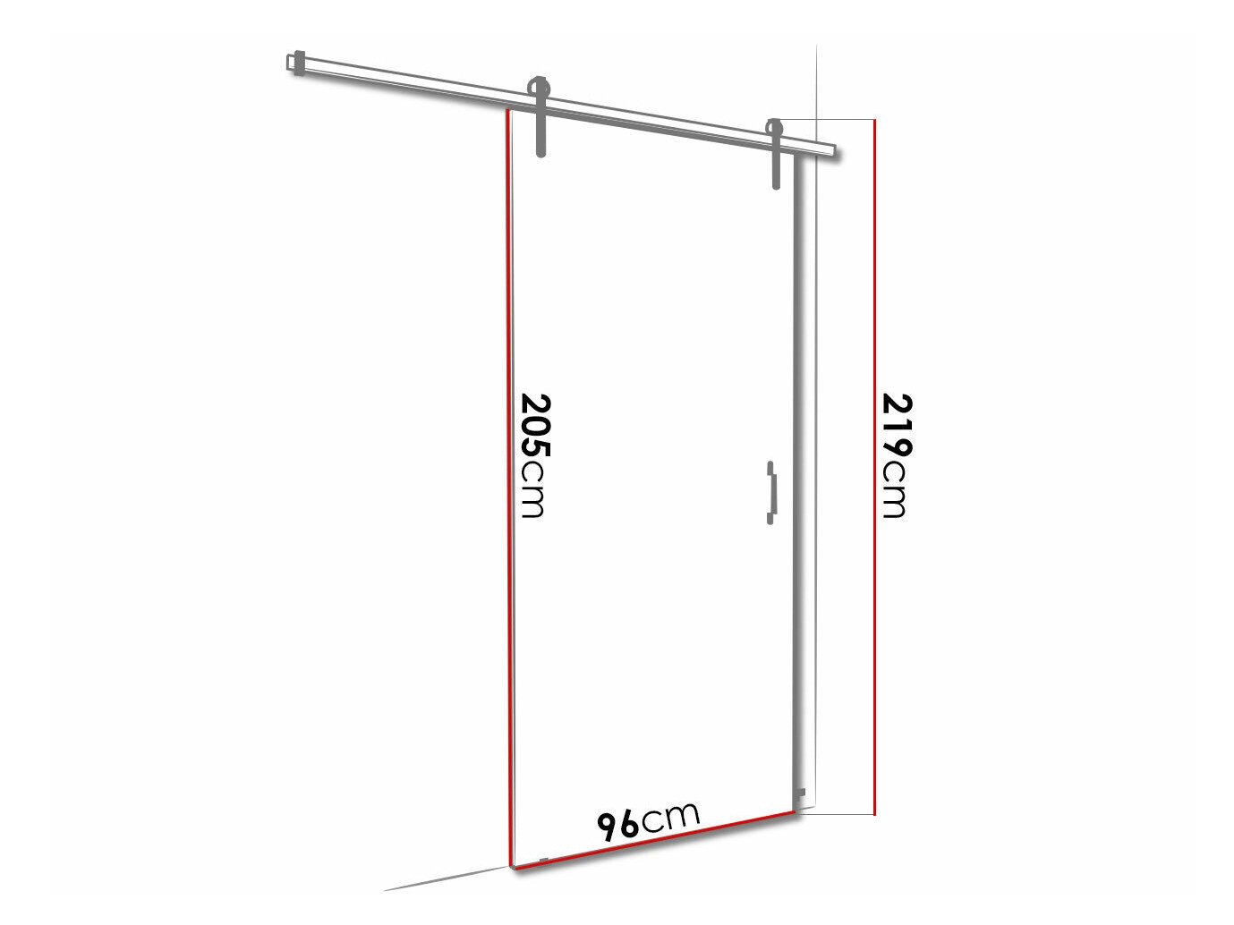 Puerta corredera Dover 166 (Antracita)