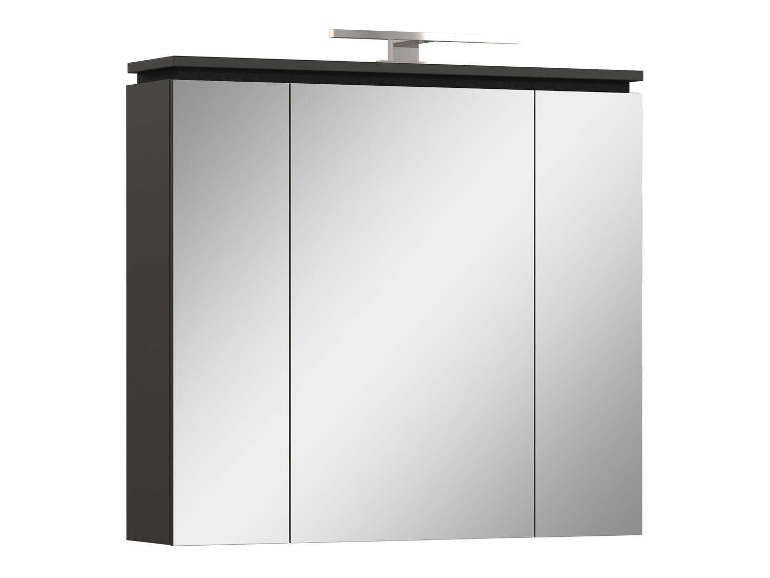 Mueble con espejo para baño Larsalu 104 (Grafito)