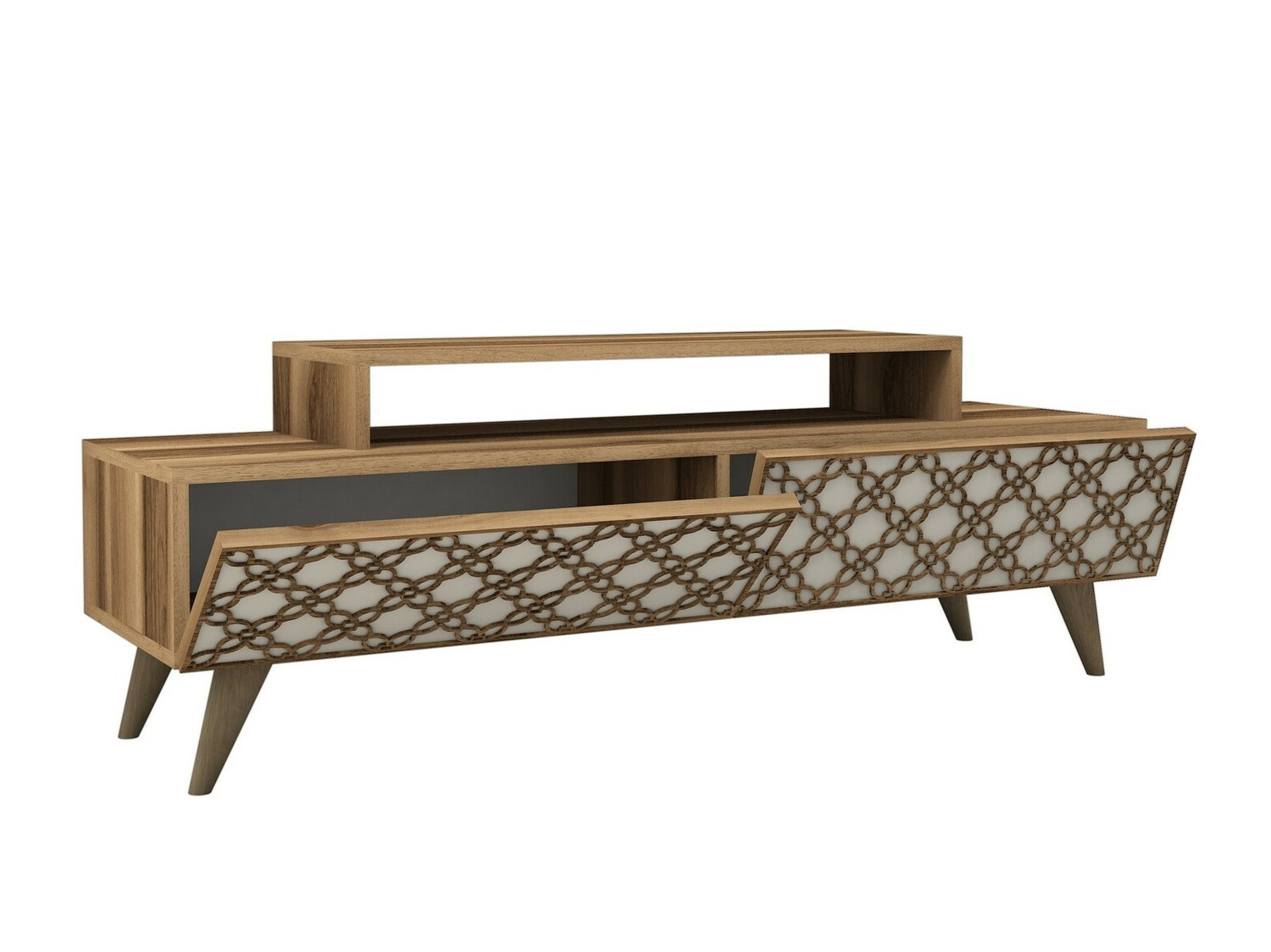 Mueble TV Kailua 160 (Nuez + Crema)