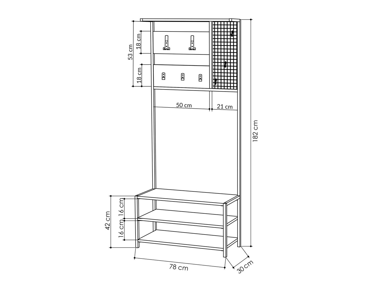 Perchero Kailua 2125