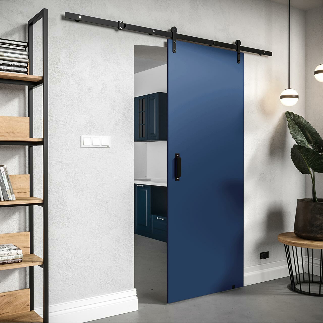 Puerta corredera Hartford 462 (Azul oscuro)