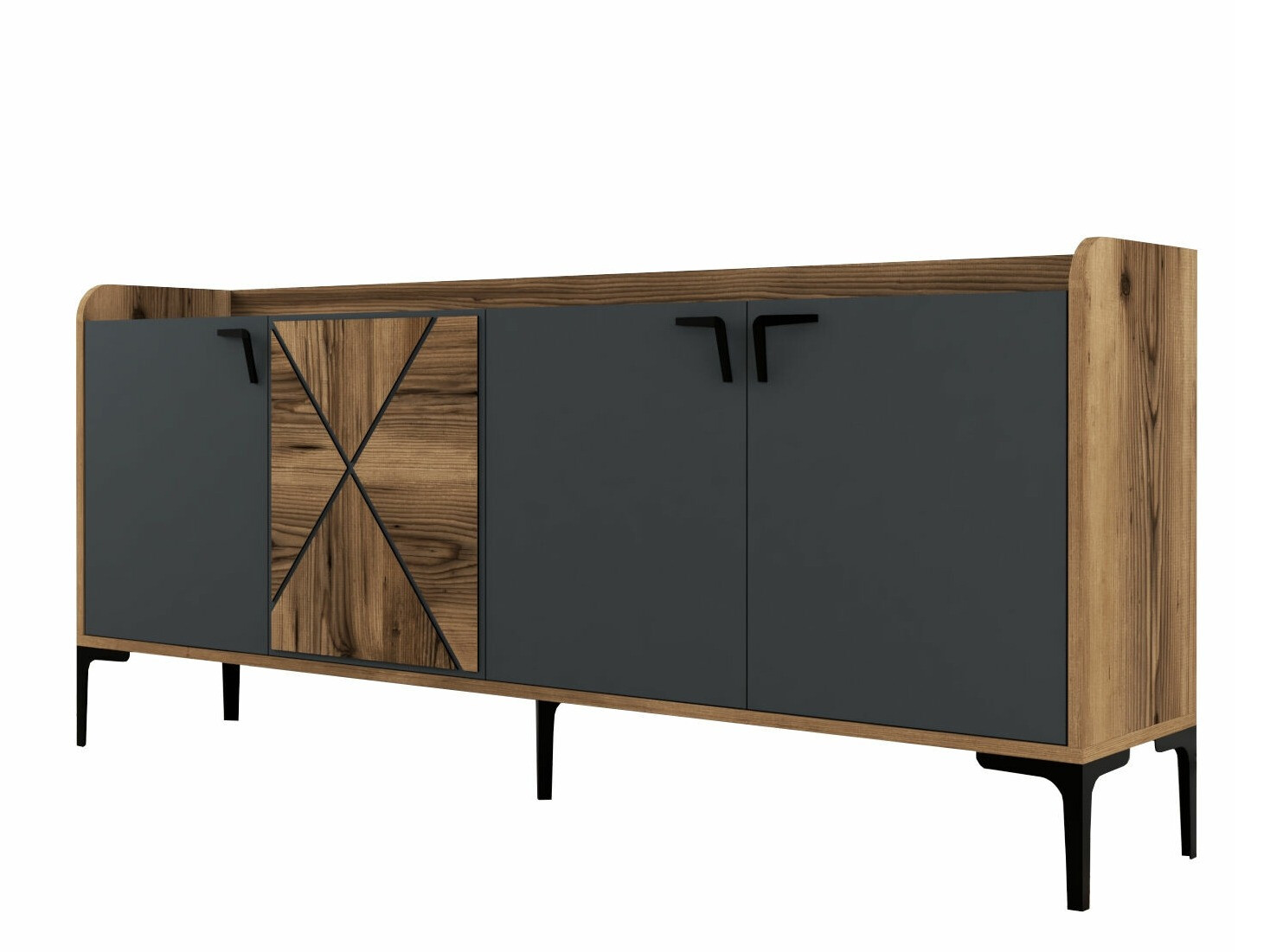 Aparador Kailua 172 (Antracita + Nuez)