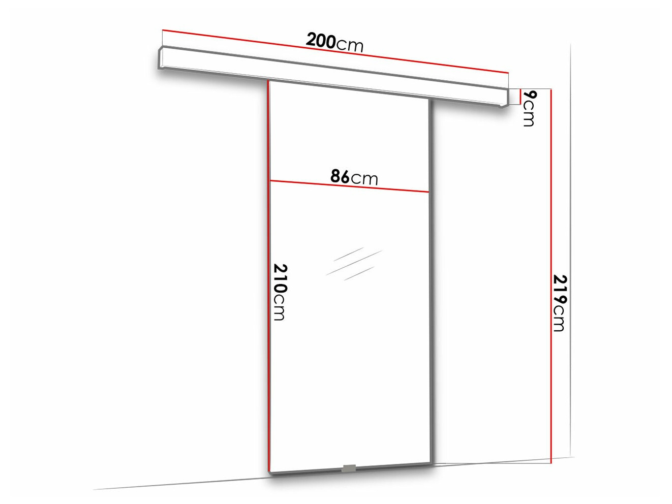 Puerta corredera Dover 190
