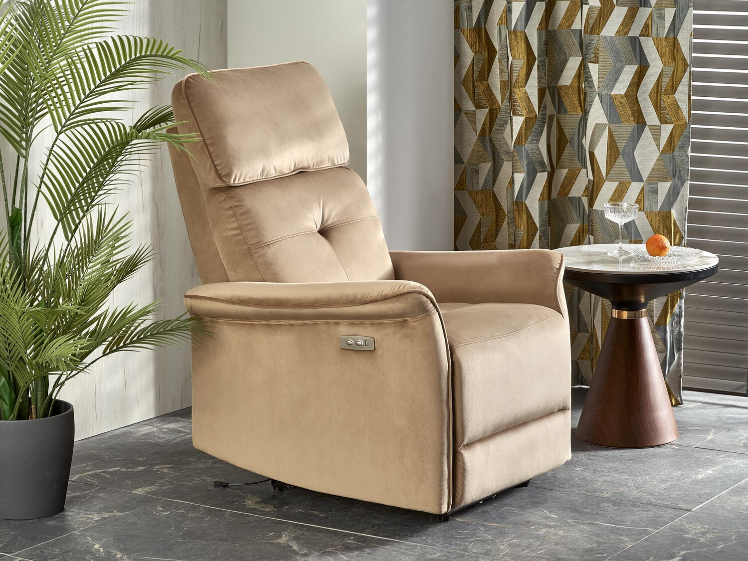 Sillón reclinable Houston 1543 (Beige)