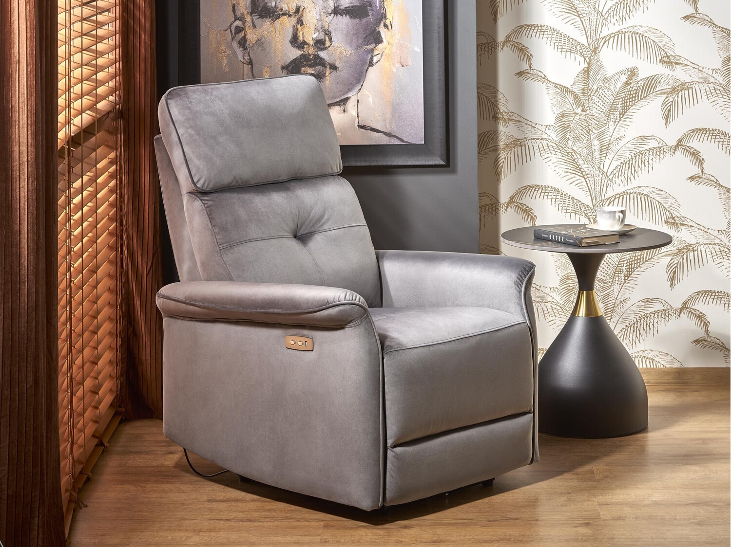 Sillón reclinable Houston 1543 (Gris)