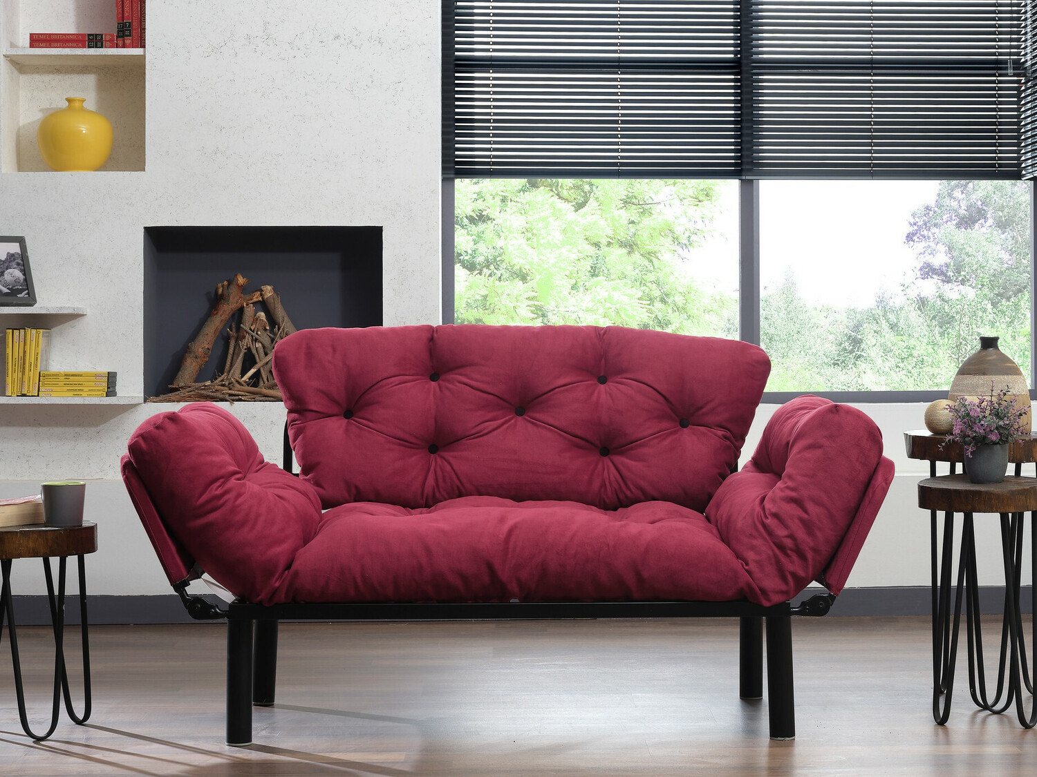 Sofá Altadena 130 (Burdeos)