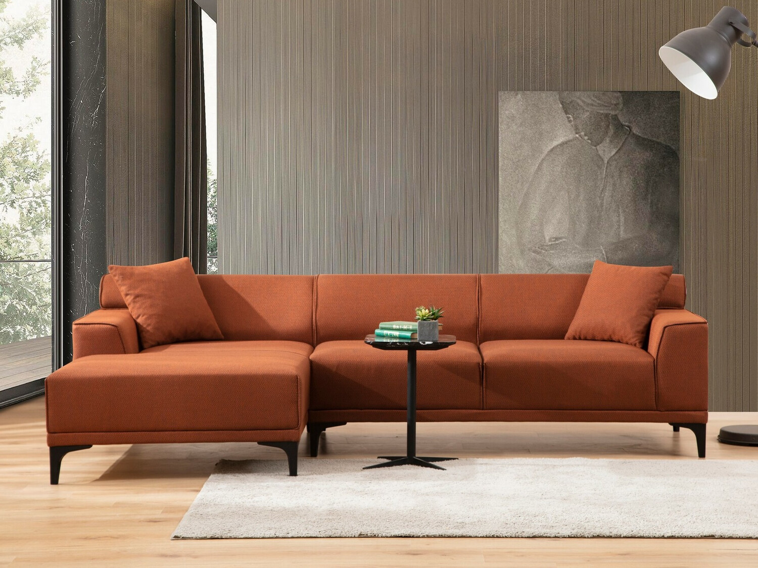 Sofá rinconero Altadena 136 (Naranja)