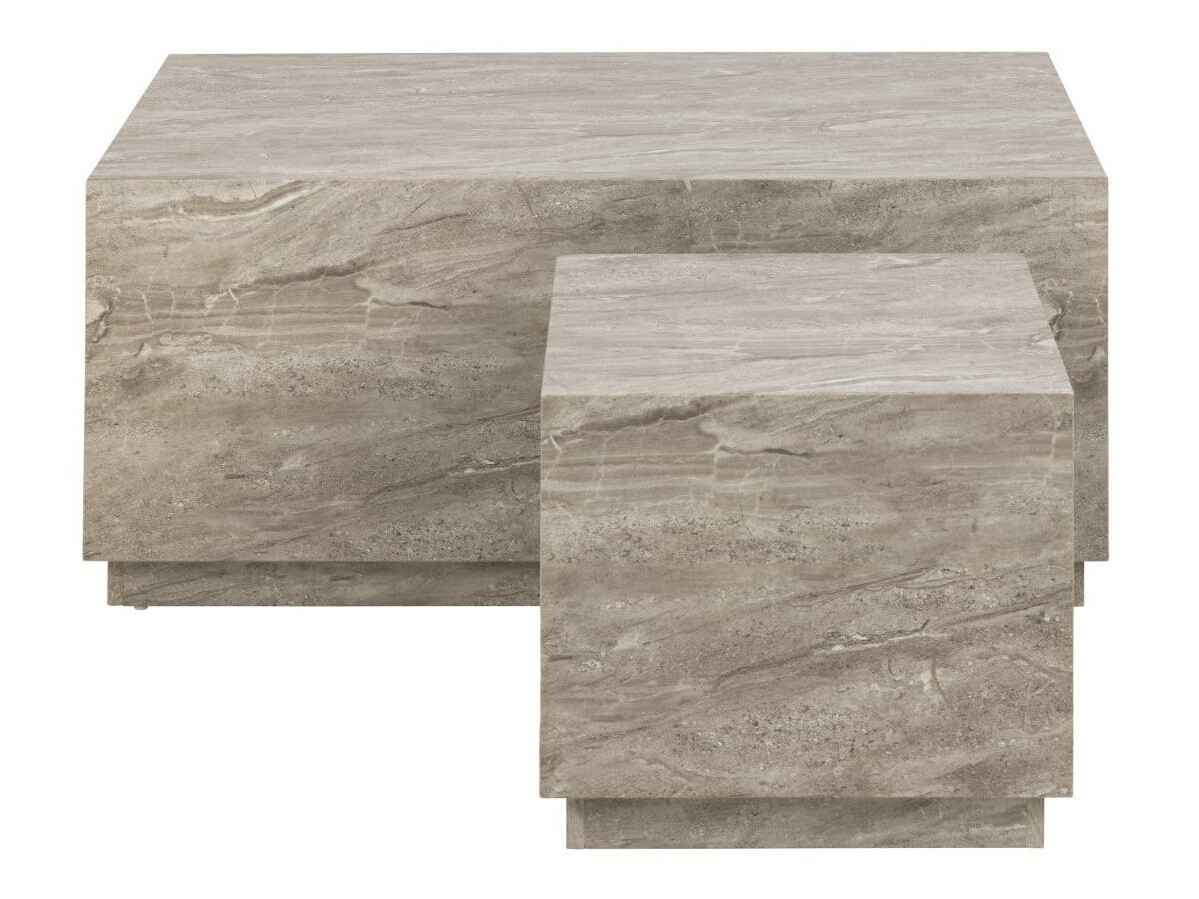 Conjunto mesa de centro Norsica 894 (Mármol gris)