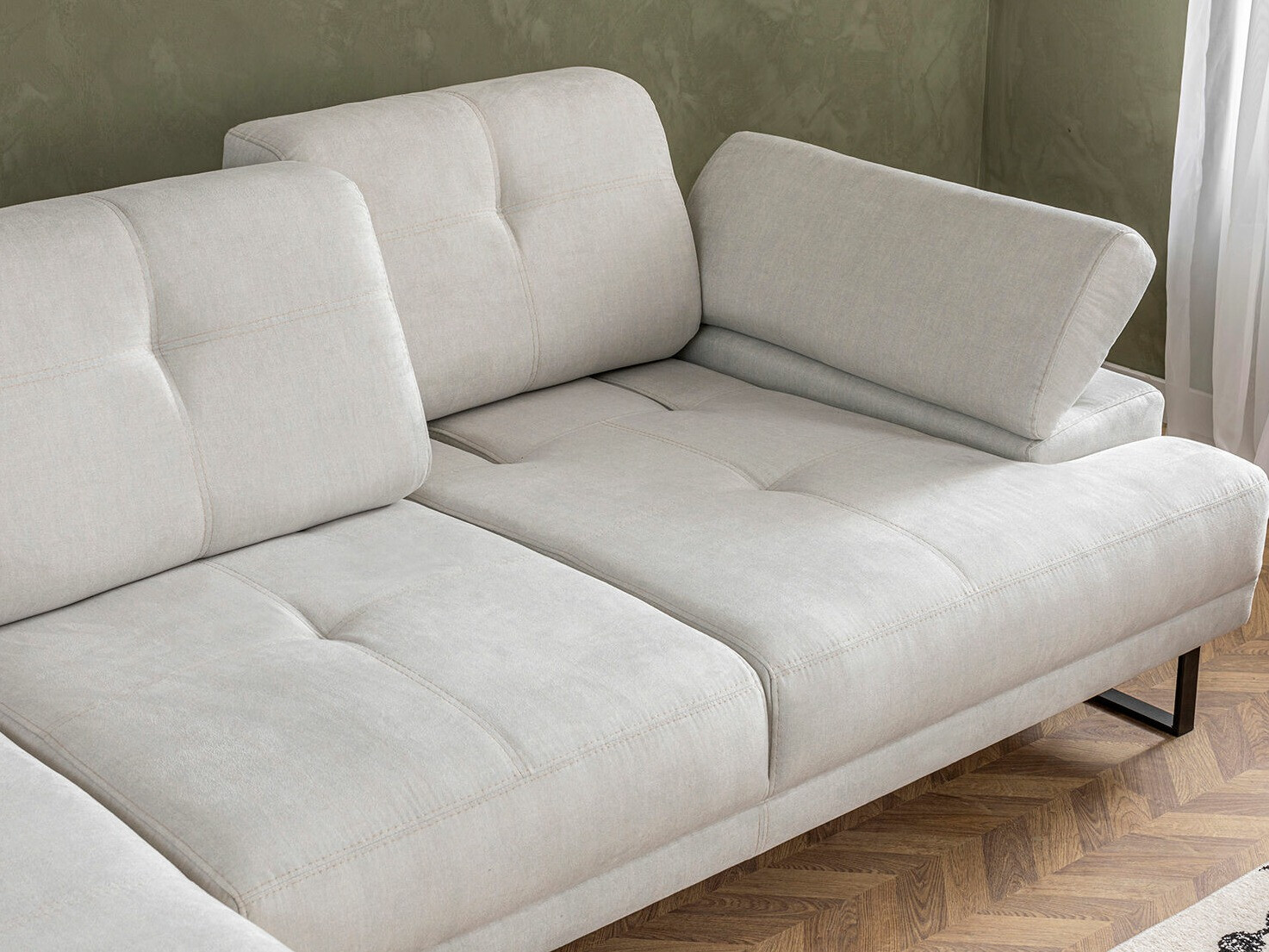 Sofá rinconero Altadena 141 (Crema)