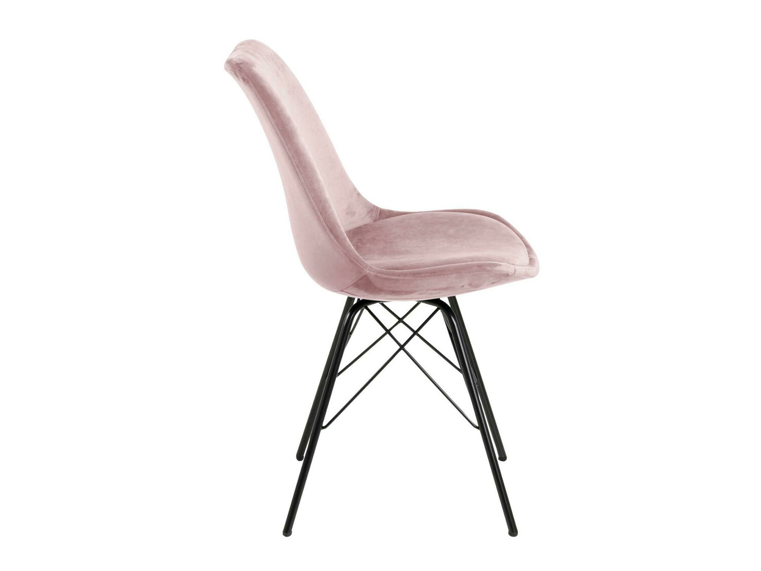 Conjunto de mesas y sillas para comedor Norsica 330 (Rosa Dusty + Negro)