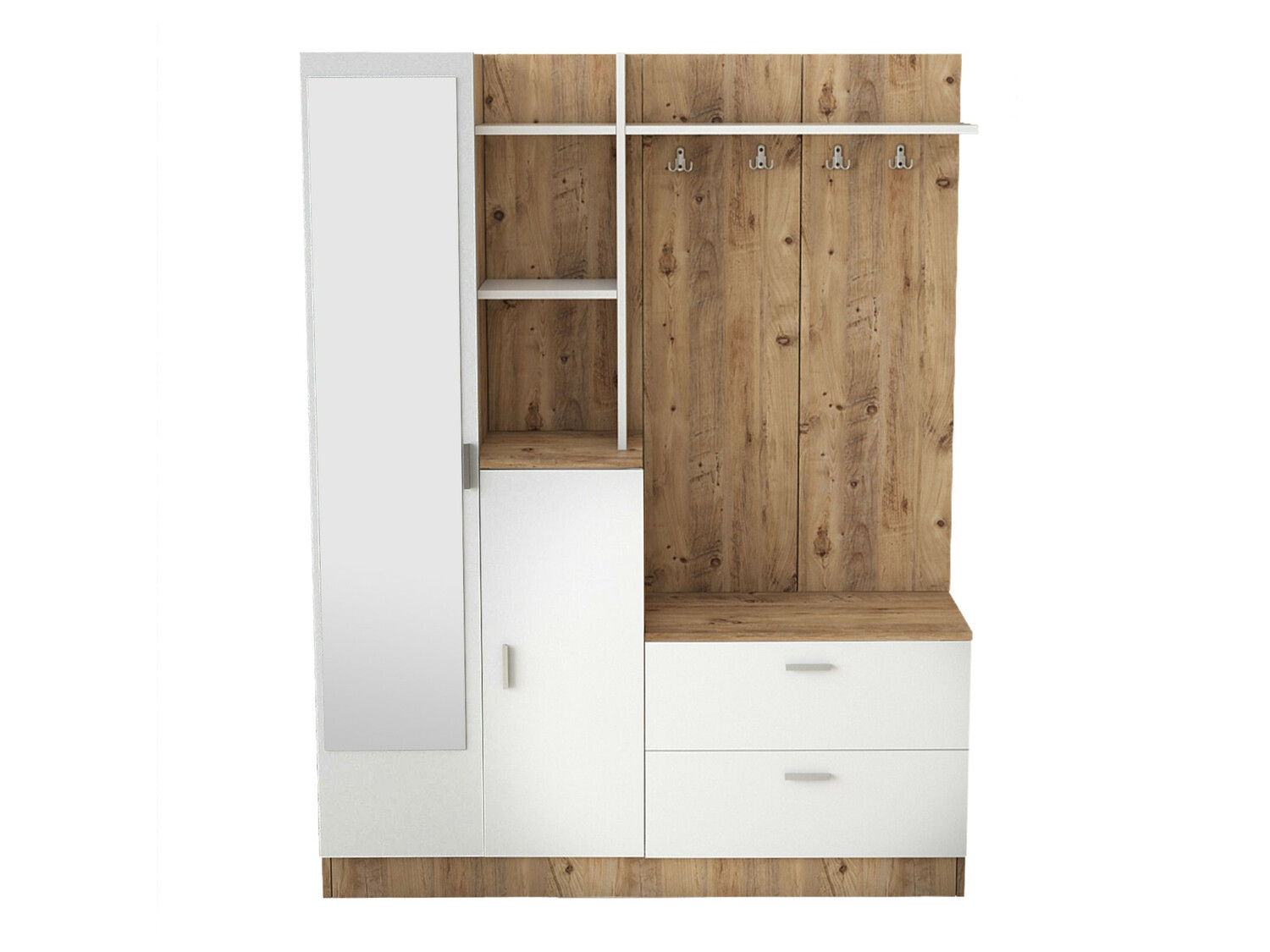 Conjunto de recibidor Kailua 193 (Pino + Blanco)