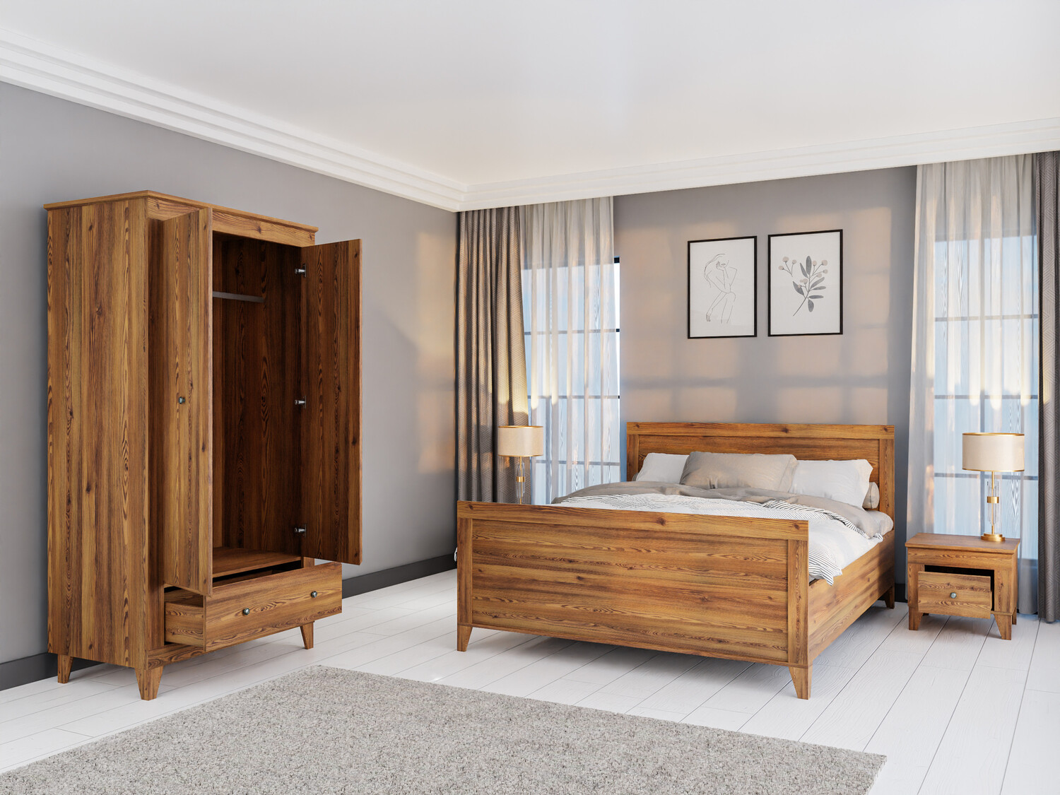 Conjunto de dormitorio Lirmora 126