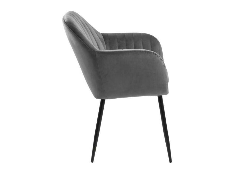 Conjunto de mesas y sillas para comedor Norsica 513 (Gris oscuro + Negro)