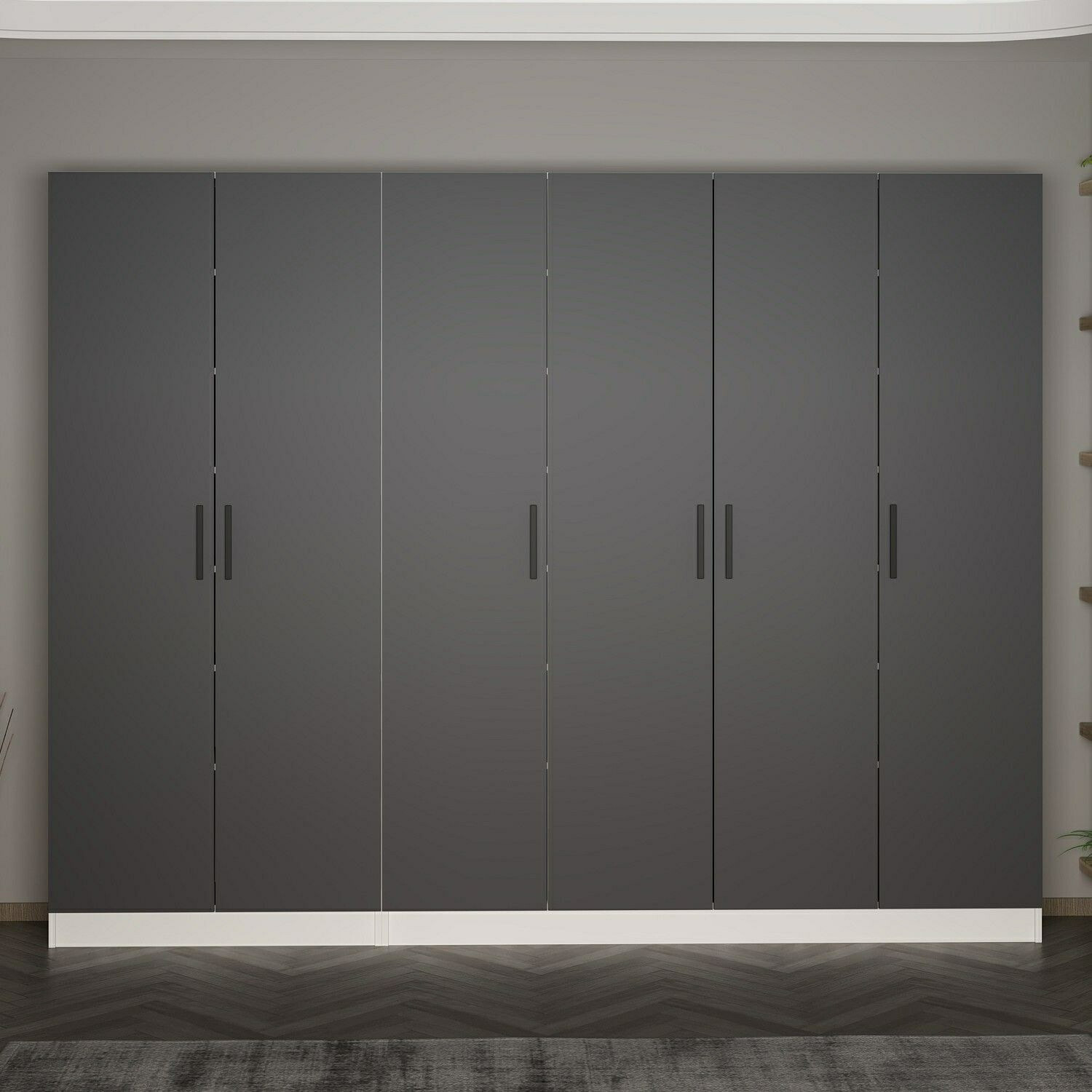 Armario Kailua A136 (Blanco + Antracita)