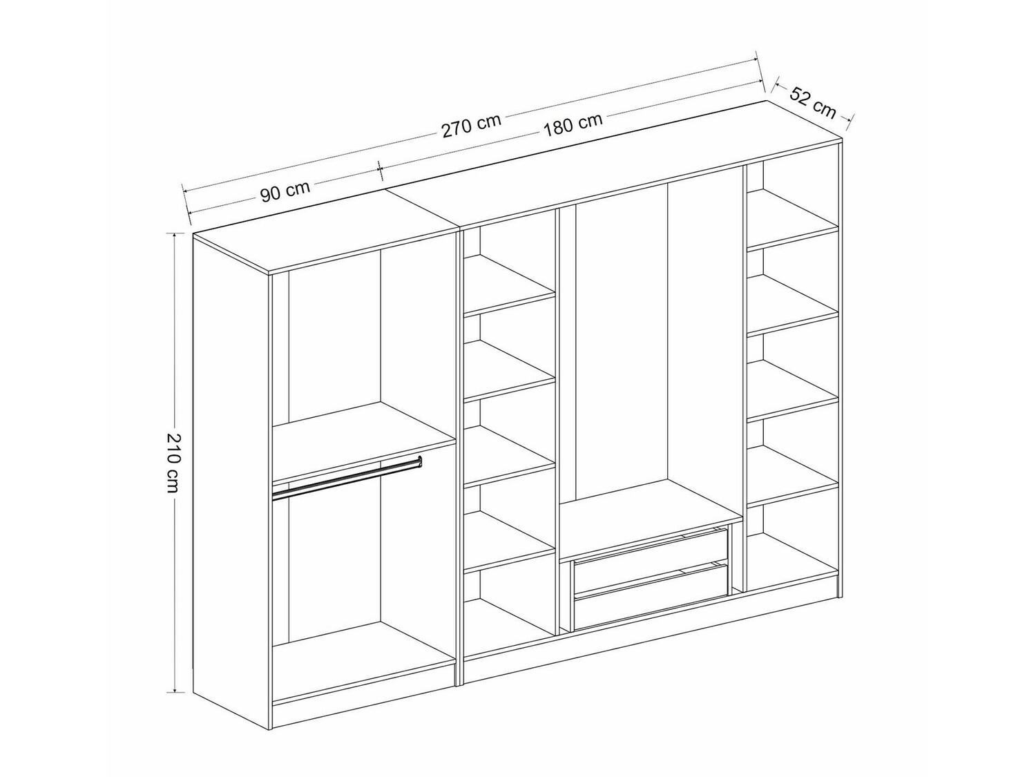 Armario Kailua M112 (Blanco)