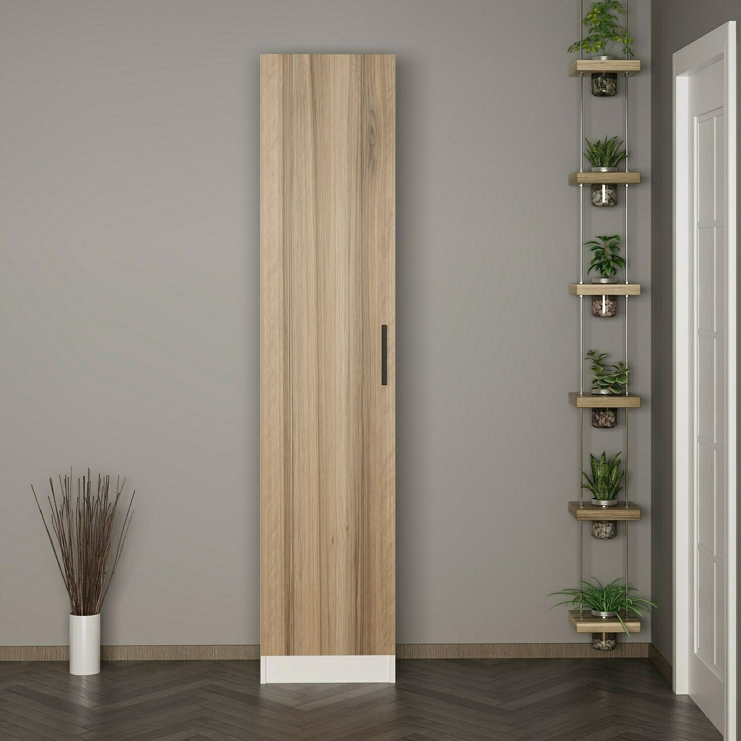 Estantería Kailua A131 (Blanco + Nuez)