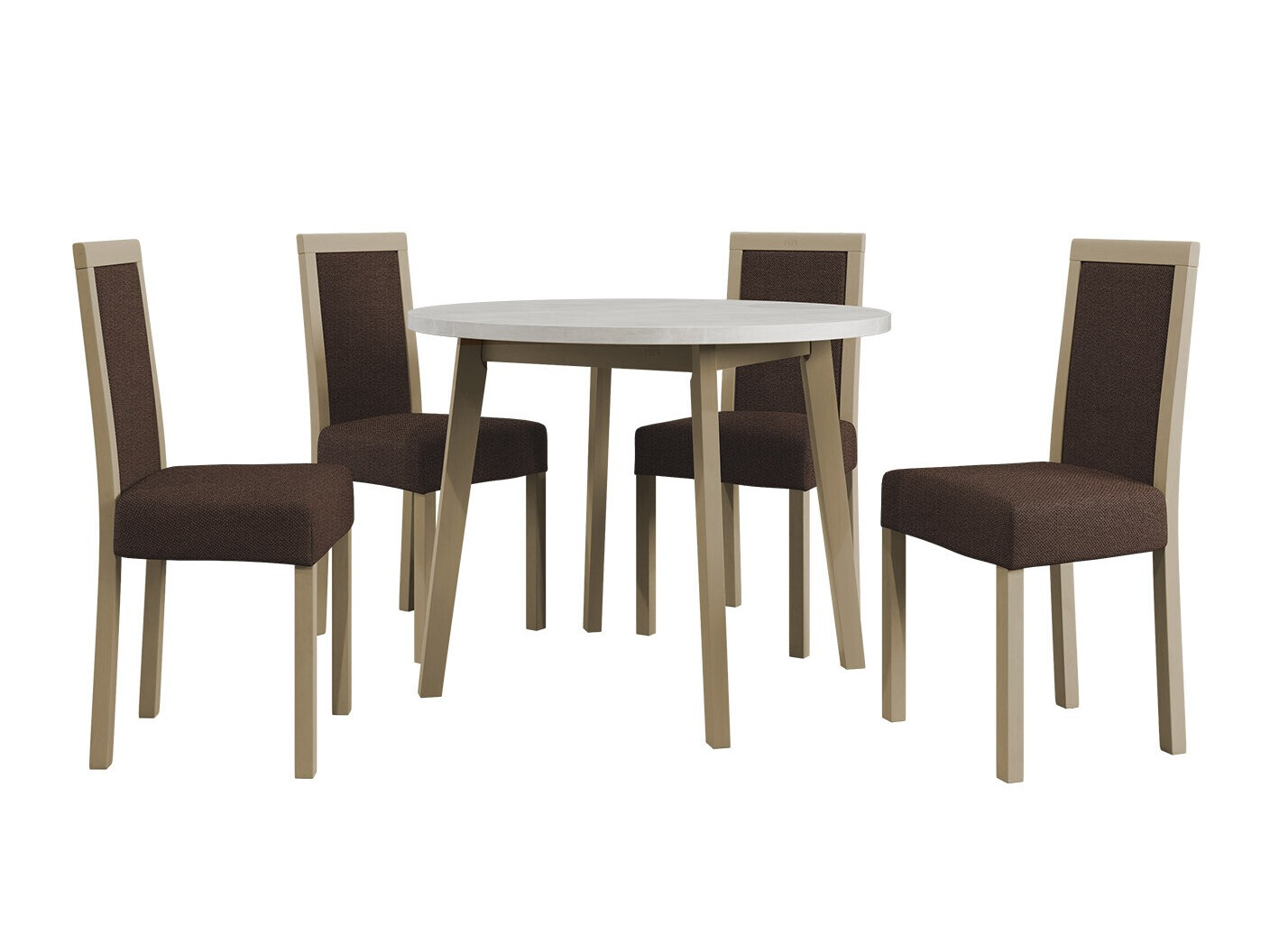 Conjunto de mesas y sillas para comedor Victorville 304 (Roble Sonoma)