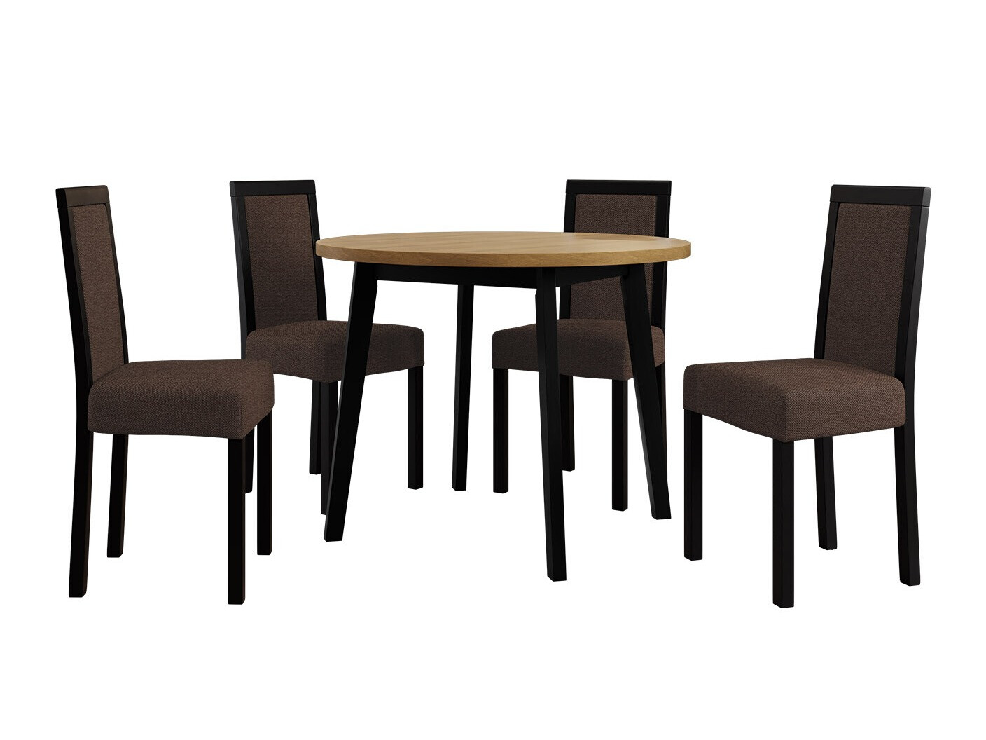 Conjunto de comedor Victorville 306 (Negro)