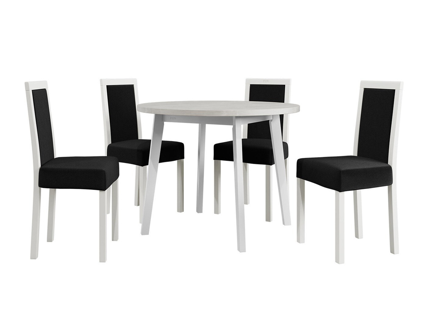 Conjunto de mesas y sillas para comedor Victorville 304 (Blanco)