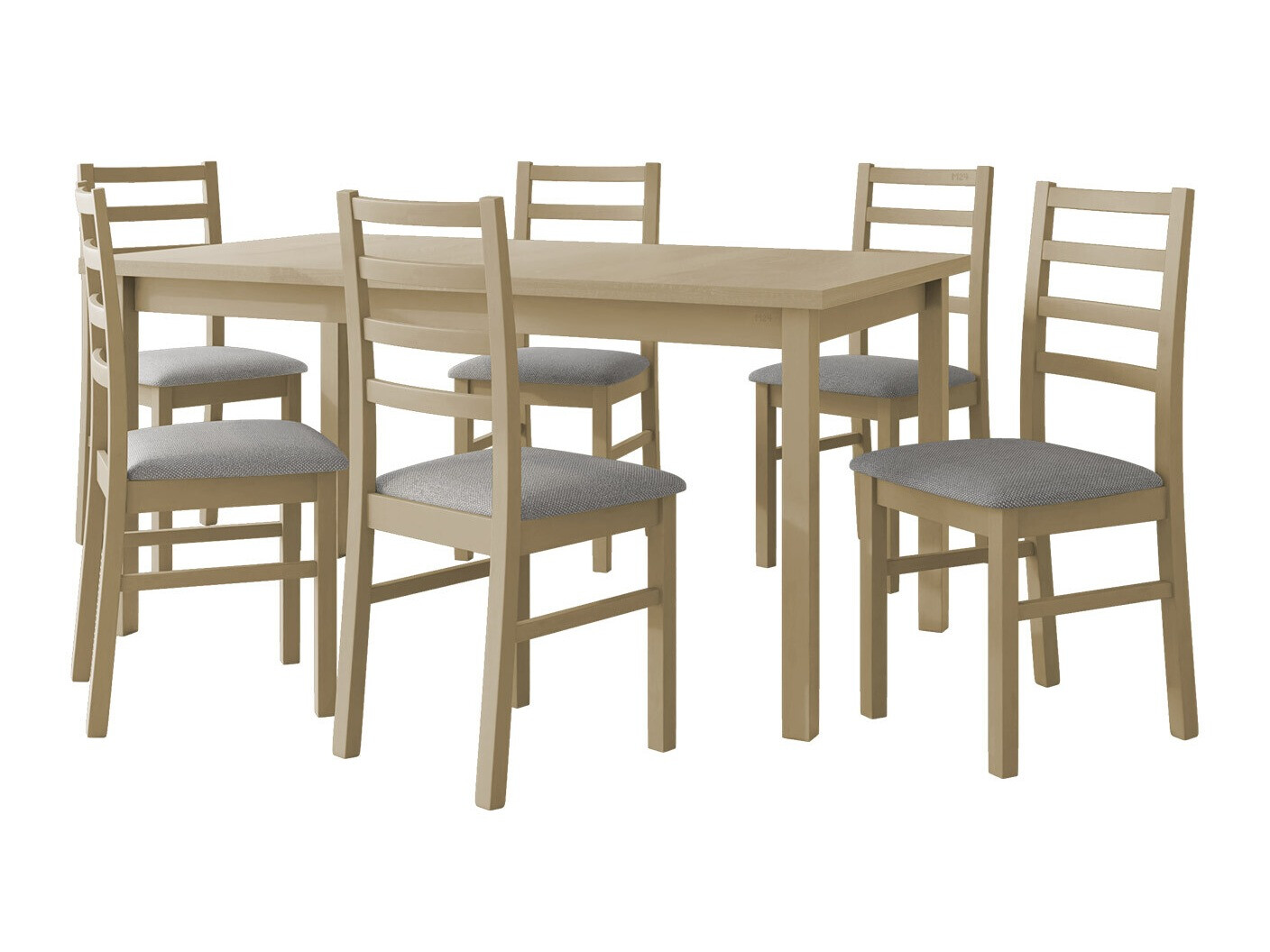 Conjunto de mesas y sillas para comedor Victorville 307 (Roble Sonoma)