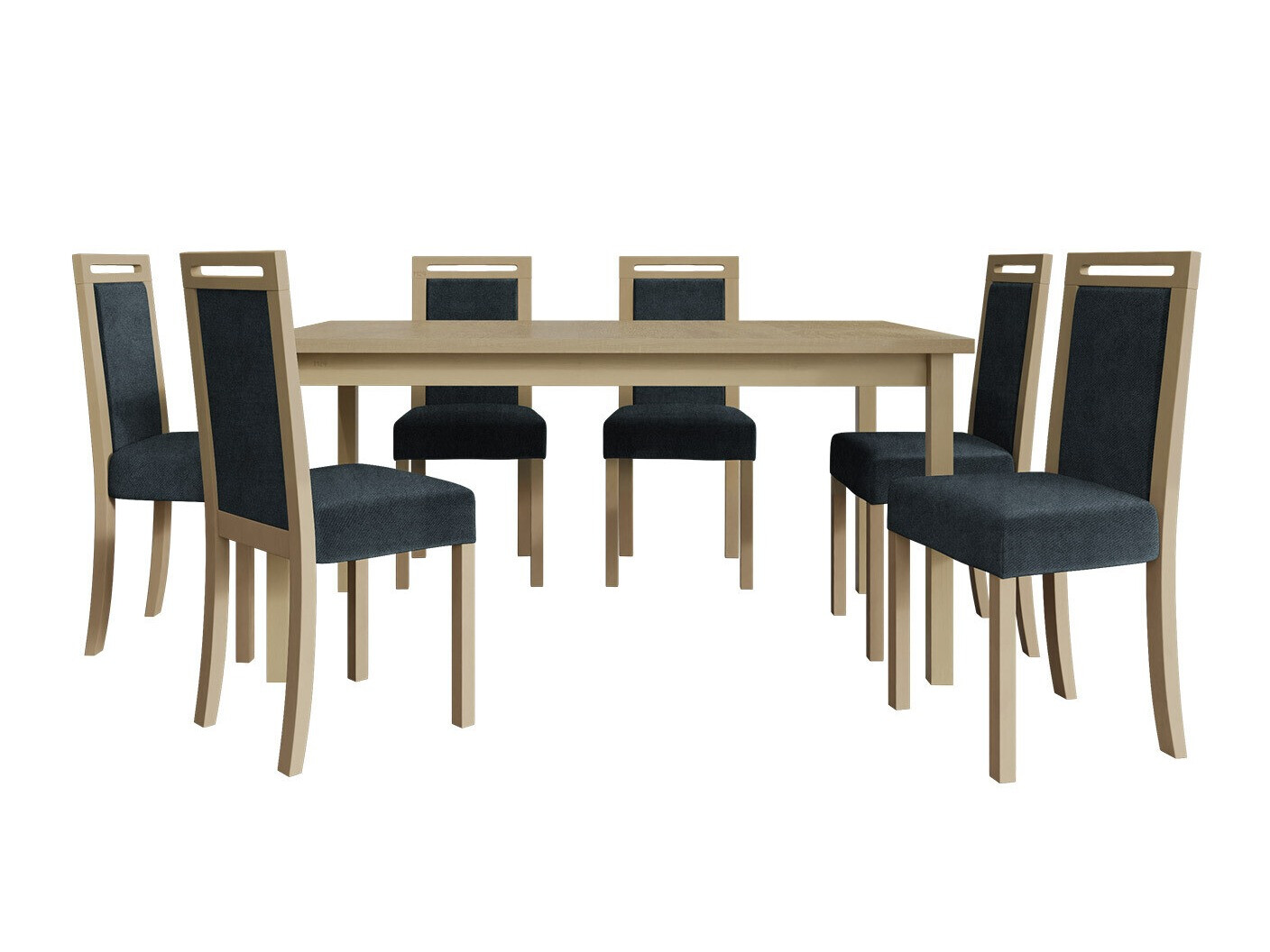 Conjunto de mesas y sillas para comedor Victorville 308 (Roble Sonoma)