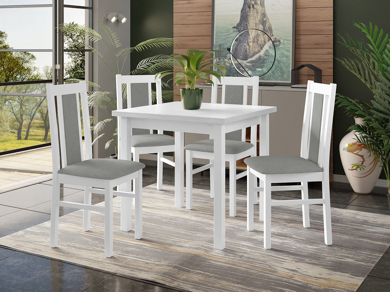 Conjunto de comedor Victorville 310 (Blanco)