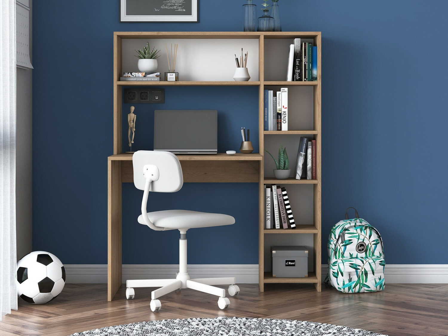 Mesa de oficina Kailua 243 (Roble)