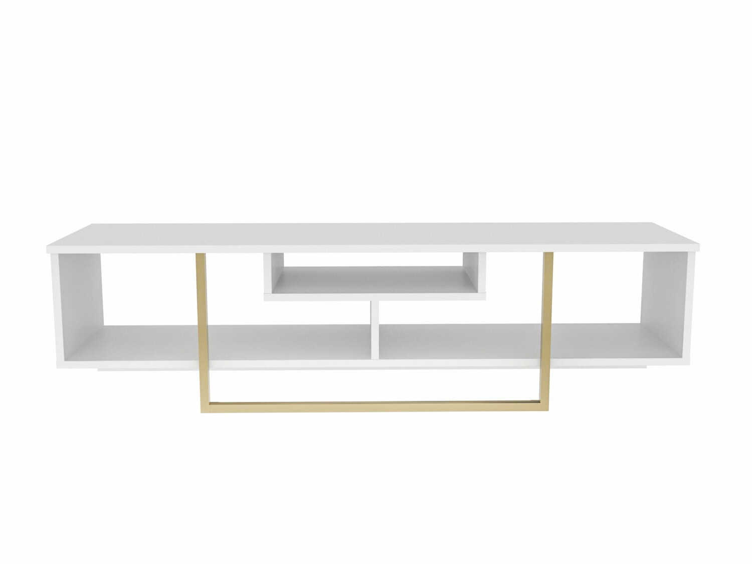 Mueble TV Kailua 245 (Blanco + Dorado)