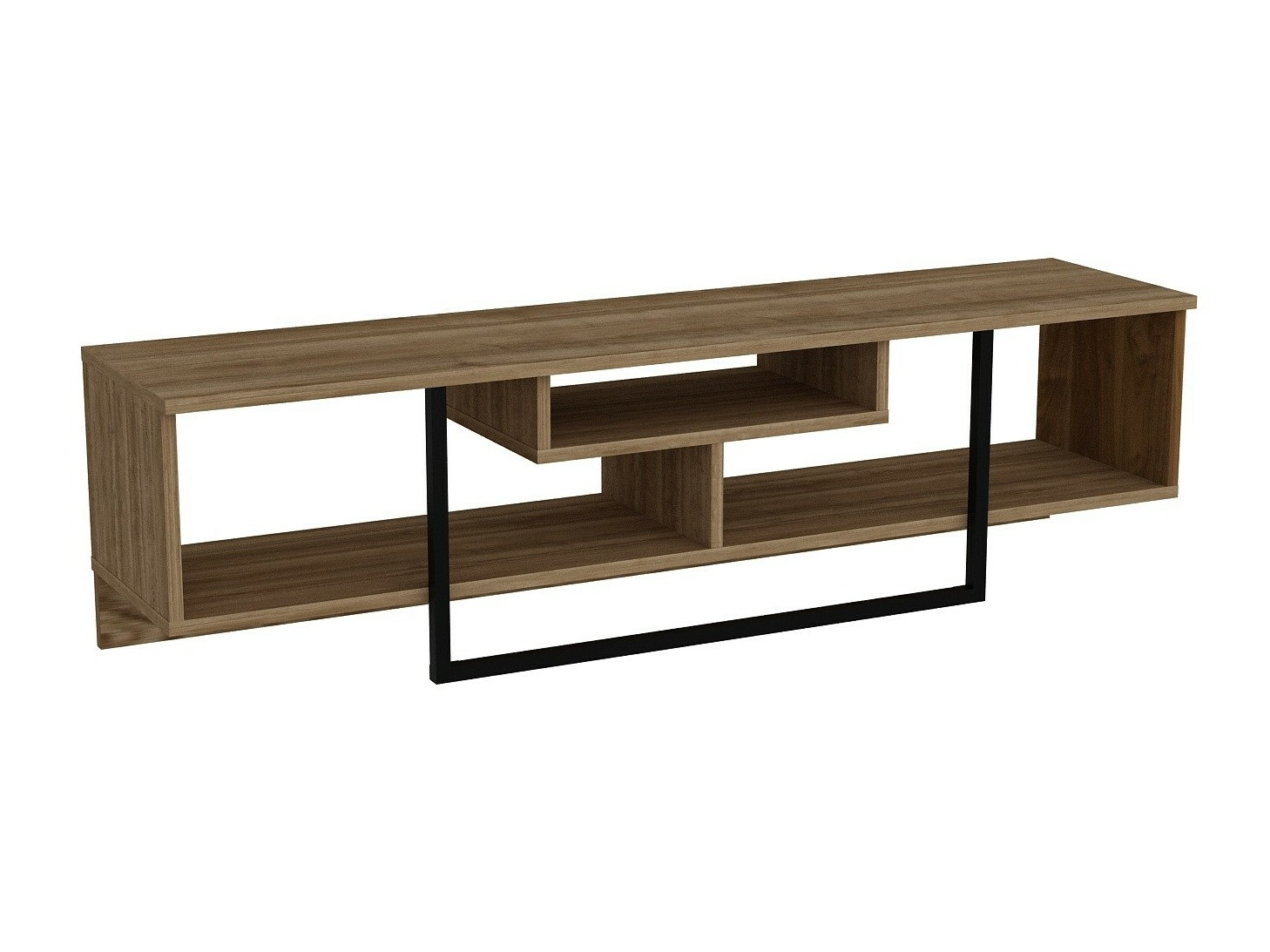 Mueble TV Kailua 245 (Nuez + Negro)