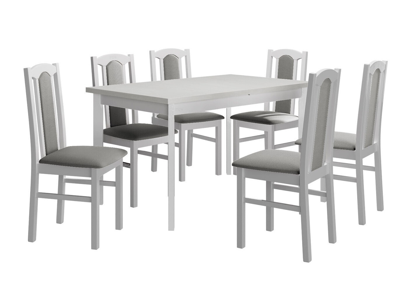 Conjunto de mesas y sillas para comedor Victorville 313 (Blanco)