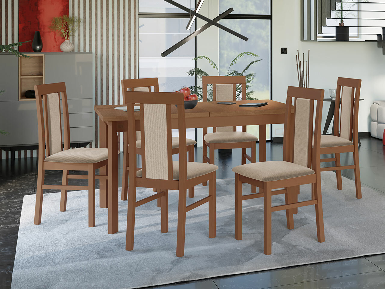 Conjunto de comedor Victorville 315 (Aliso)