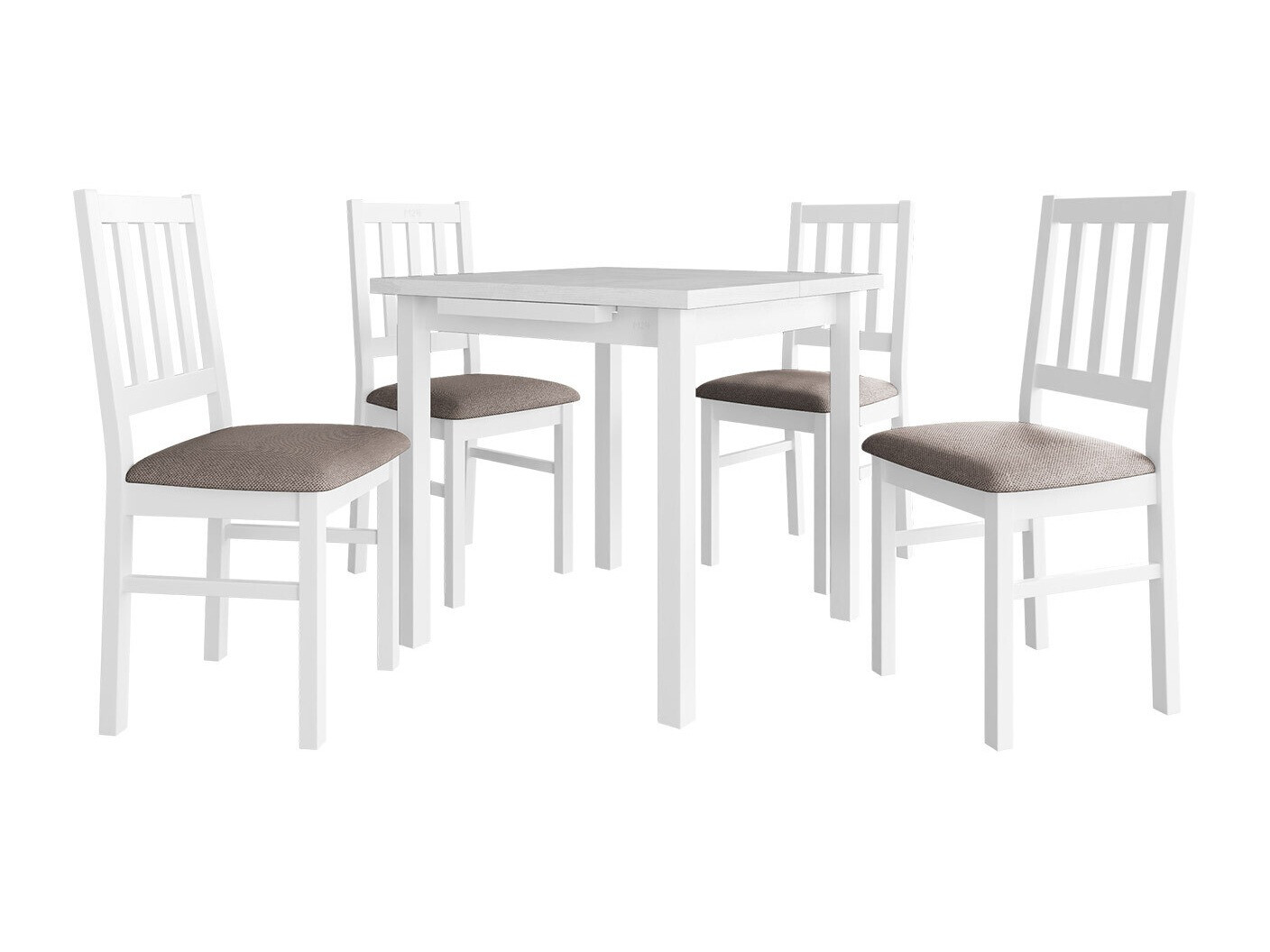 Conjunto de mesas y sillas para comedor Victorville 314 (Blanco)