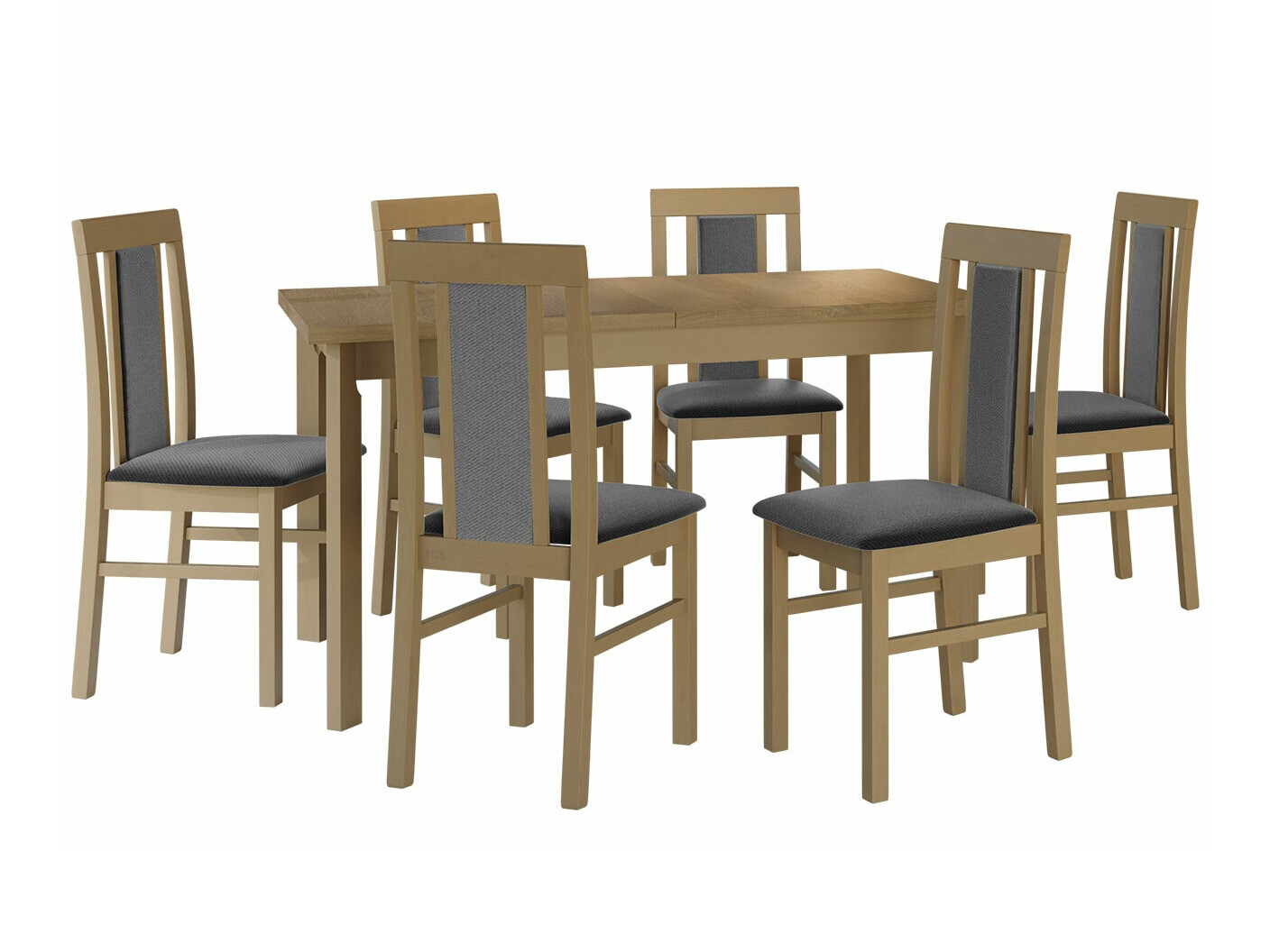 Conjunto de mesas y sillas para comedor Victorville 315 (Roble Sonoma)