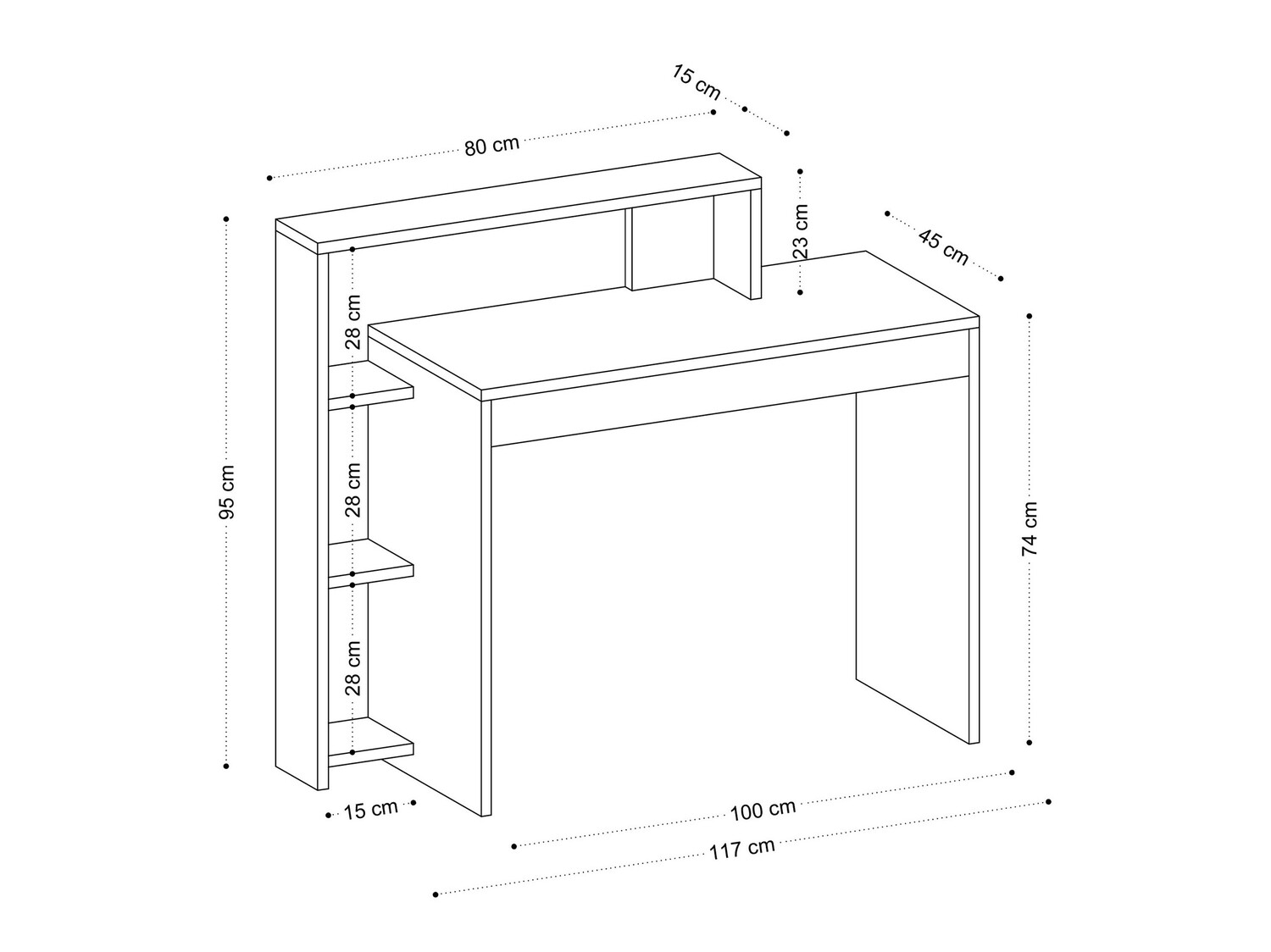Mesa de oficina Kailua 285