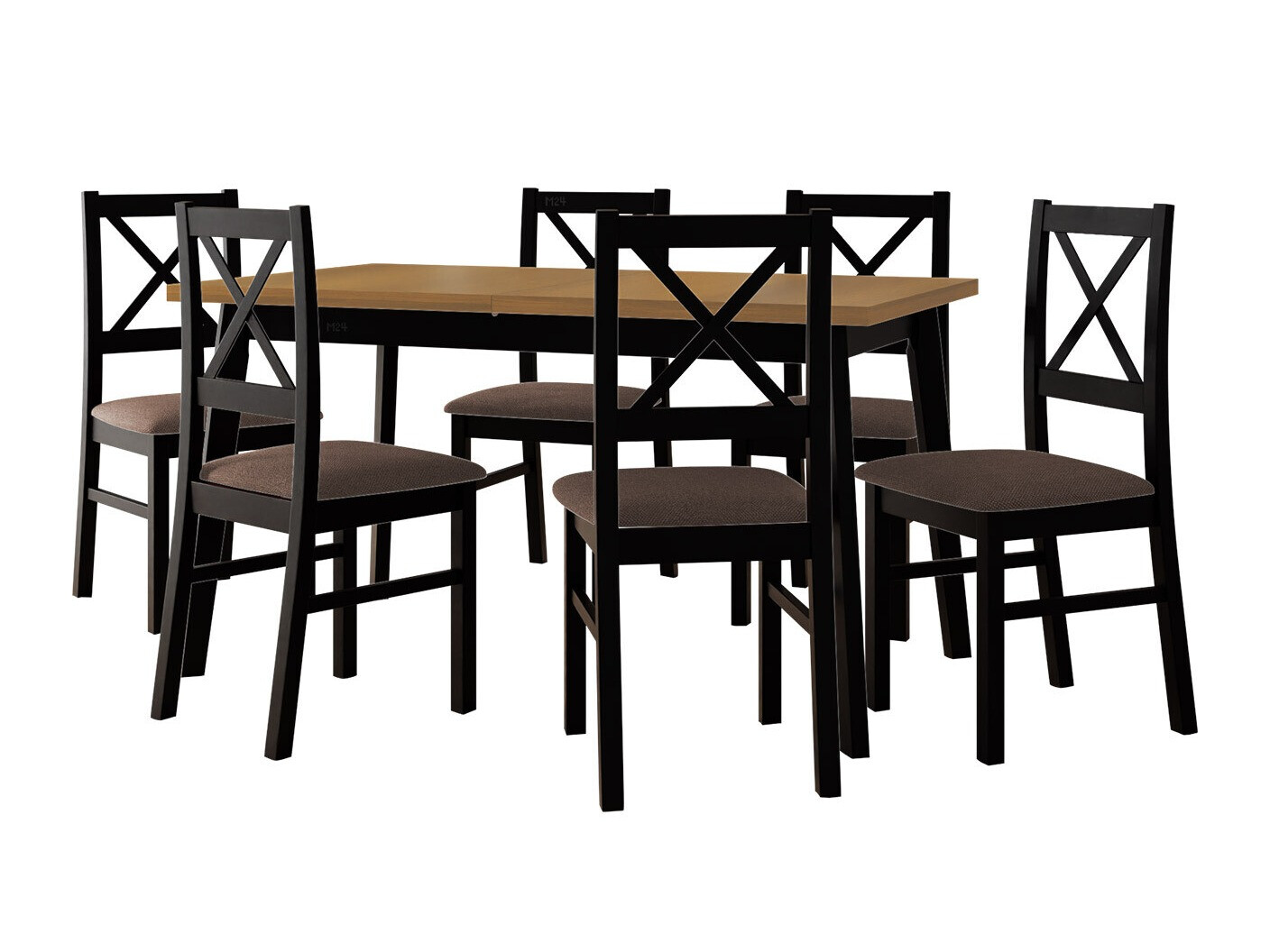 Conjunto de comedor Victorville 317 (Negro)