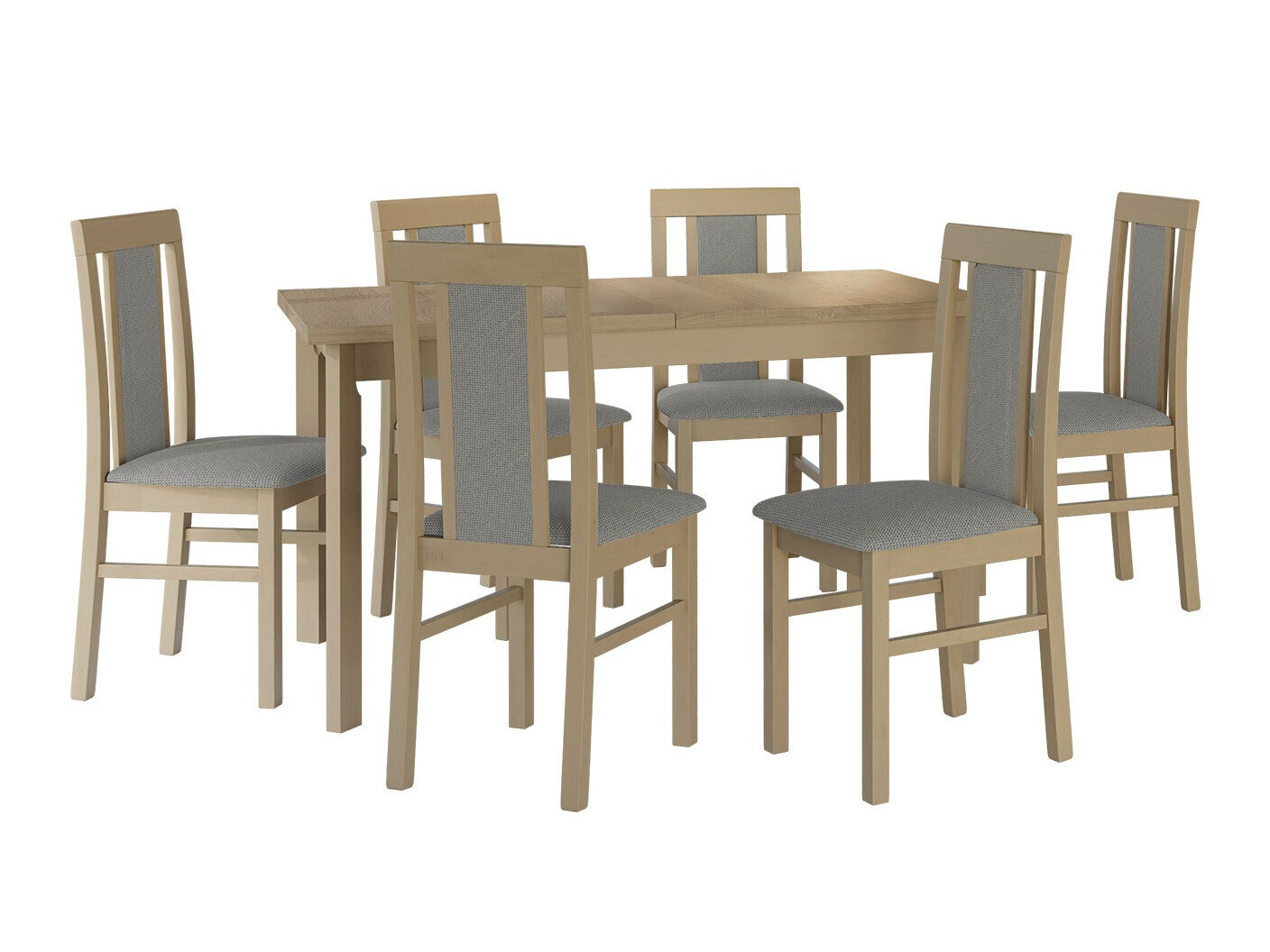 Conjunto de mesas y sillas para comedor Victorville 315 (Roble Sonoma)