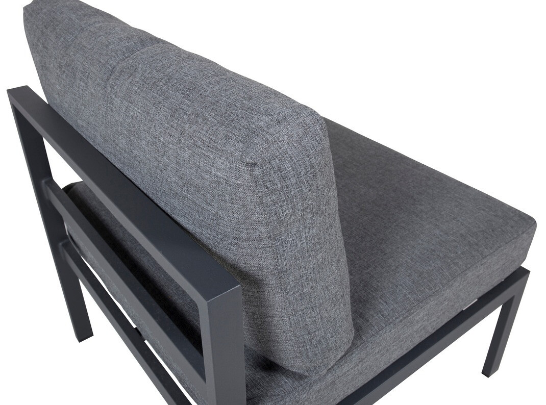 Sillón plara exterior Dallas 766 (Gris + Negro)