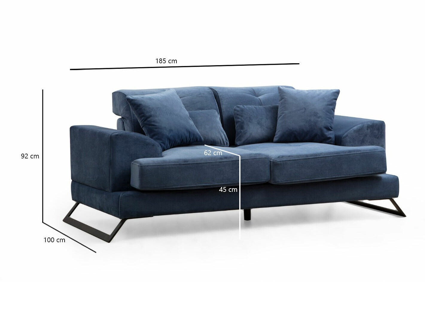 Sofá Altadena 205 (Azul)