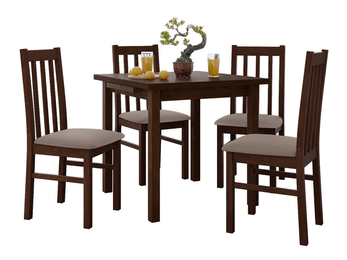 Conjunto de mesas y sillas para comedor Victorville 319 (Nuez)