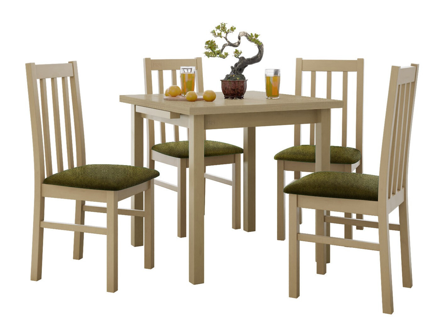 Conjunto de mesas y sillas para comedor Victorville 319 (Roble Sonoma)