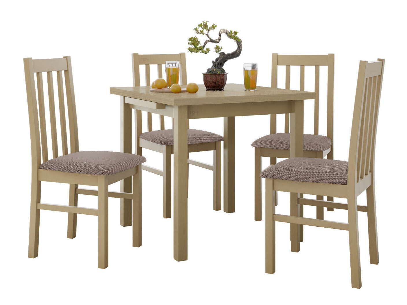 Conjunto de mesas y sillas para comedor Victorville 319 (Roble Sonoma)