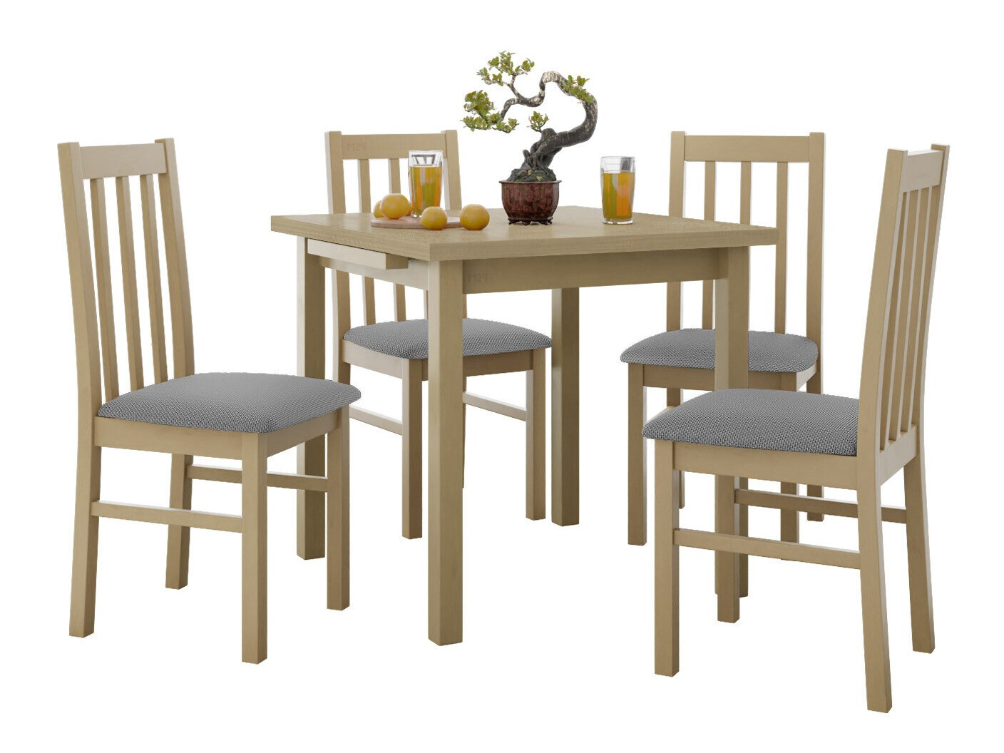 Conjunto de mesas y sillas para comedor Victorville 319 (Roble Sonoma)