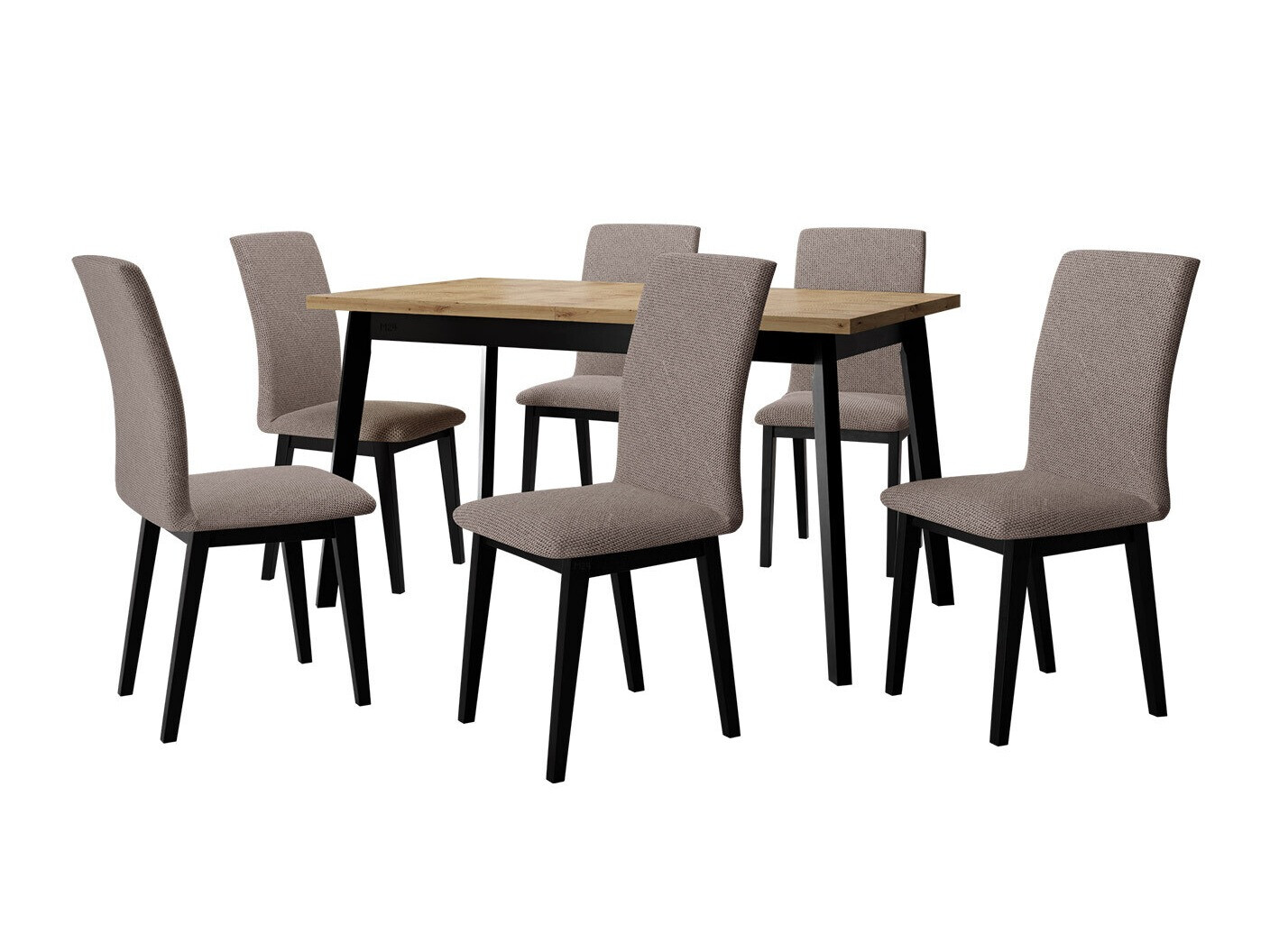 Conjunto de comedor Victorville 321 (Negro)