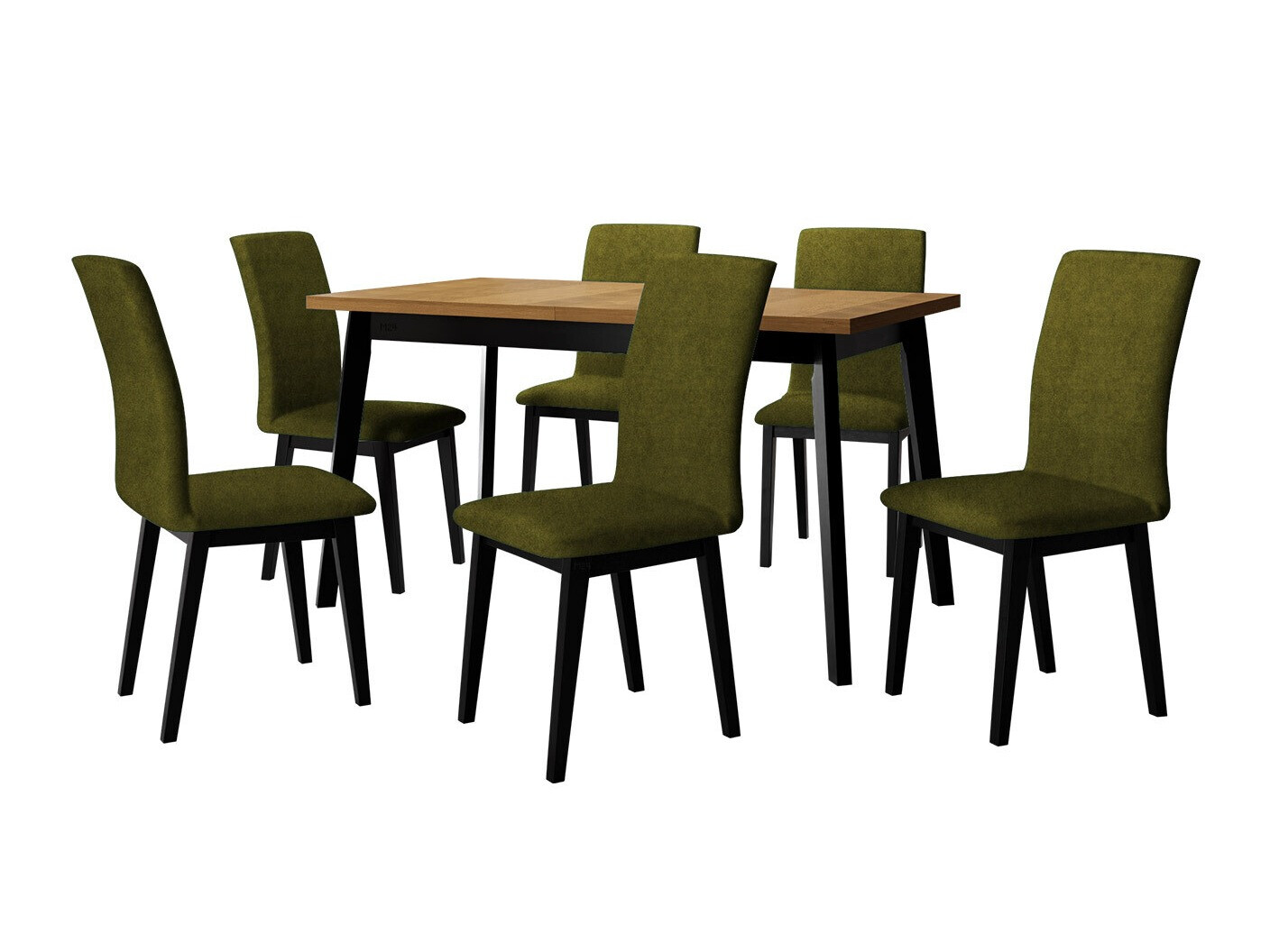 Conjunto de comedor Victorville 322 (Negro)