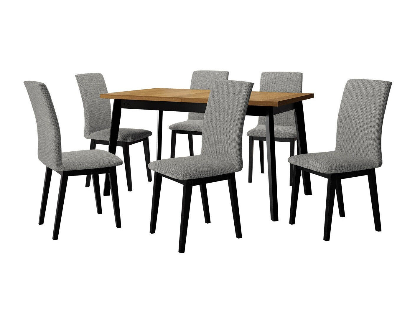 Conjunto de comedor Victorville 322 (Negro)