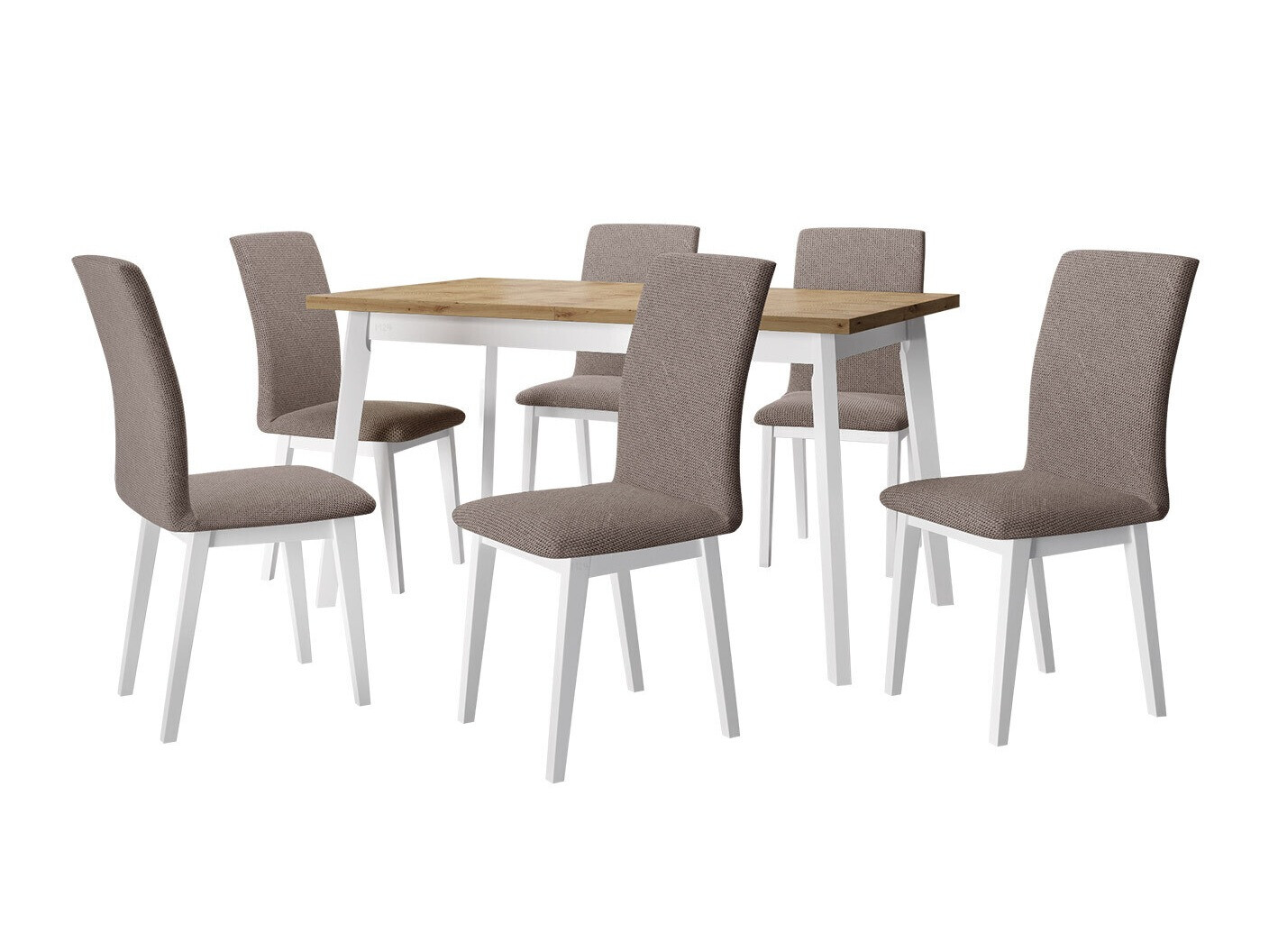 Conjunto de mesas y sillas para comedor Victorville 321 (Blanco)