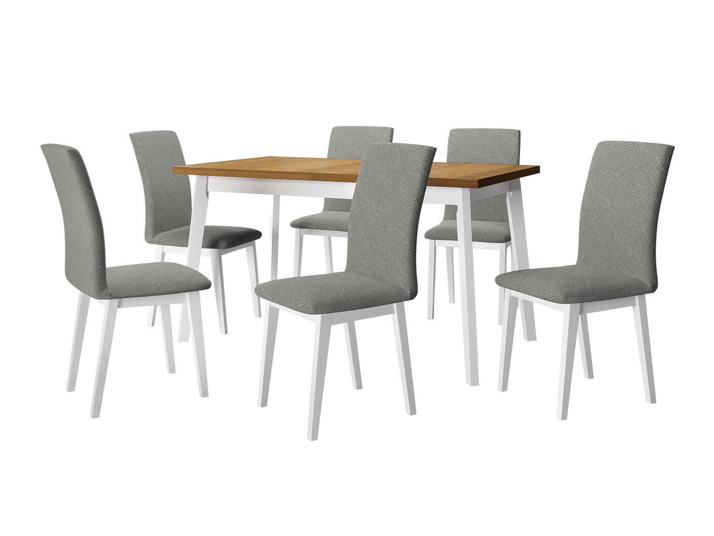 Conjunto de mesas y sillas para comedor Victorville 322 (Blanco)