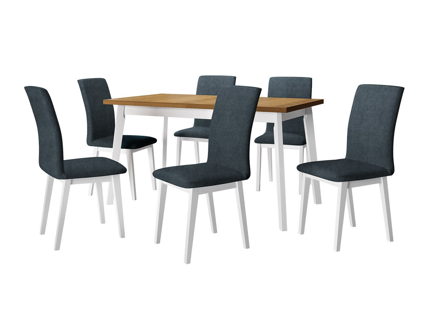 Conjunto de mesas y sillas para comedor Victorville 322 (Blanco)