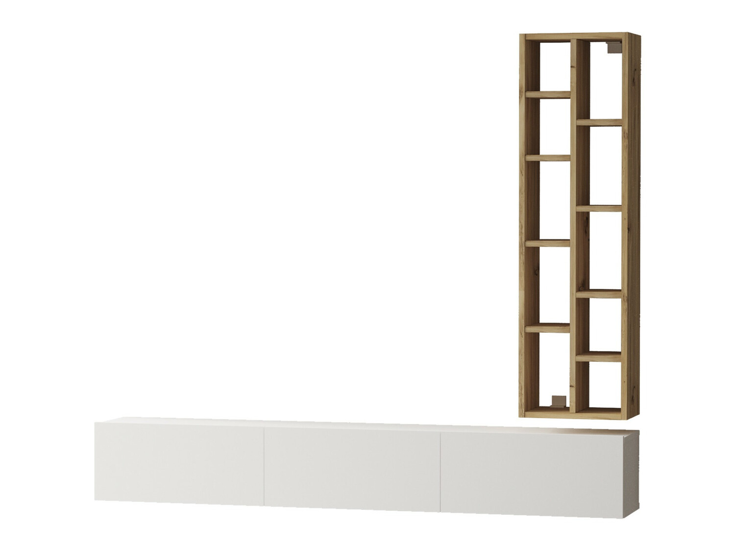 Conjunto de salón Kailua 901 (Roble + Blanco)